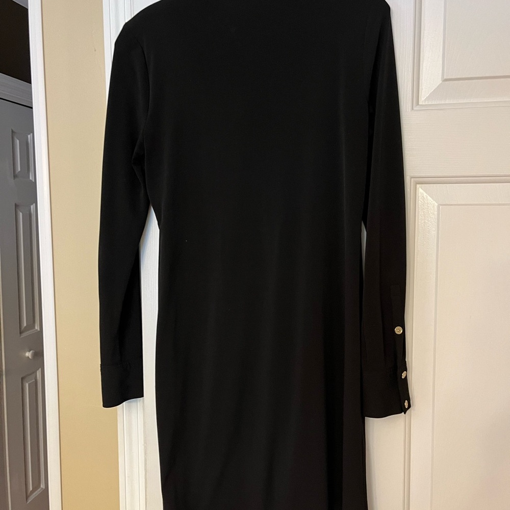 Elegant Black Long Sleeve Dress